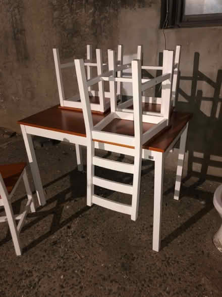 Photo of free Pristine wooden table & chair set (East Flatbush) #1