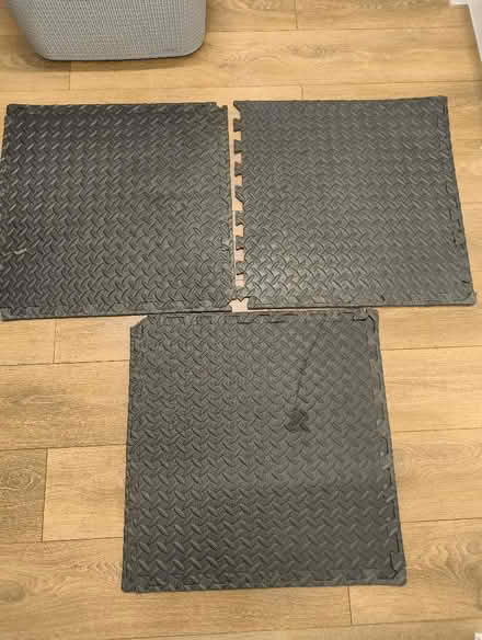 Photo of free Three modular rubber floor tiles (Weybridge KT13) #1