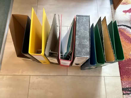Photo of free Lever arch files etc (West Horsley KT24) #2