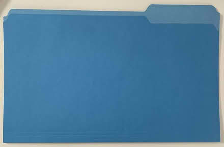 Photo of free 3-tab blue legal size file folders (Union Square/Prospect Hill) #2