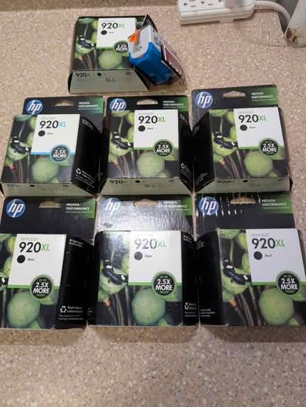 Photo of free 7 Unused HP 920XL ink cartridges (North Farmington Hills) #1