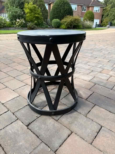 Photo of free Metal circular side table (Coombe KT2) #1