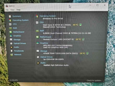 Photo of free HP EliteOne 800 G1 All-in-One PC (Intel i5, 8GB, 500GB SSD) (Chaddesden DE21) #3