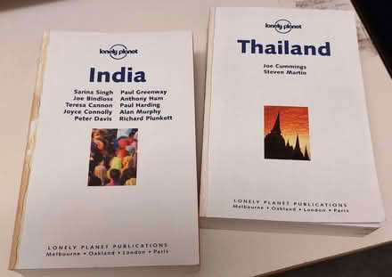 Photo of free 2 old Lonely Planet books - India and Thailand (Fords Farm RG31) #1