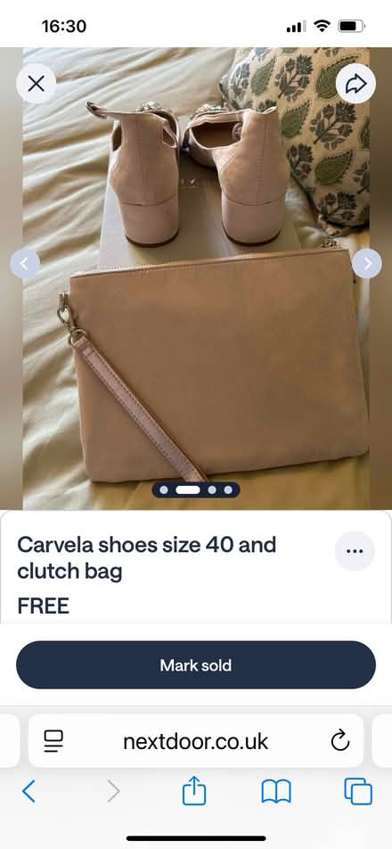 Photo of free Carvela shoes size 7 and bag (Toppesfield CO9) #2