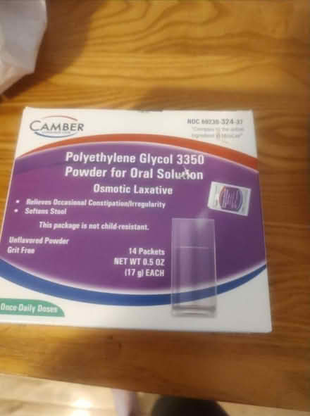 Photo of free box of polyethylene glycol powder (East Harlem) #1