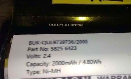 Photo of free Rechargable battery pack 2 x AA NiMh for shaver replacement. (Highfields ST17) #2