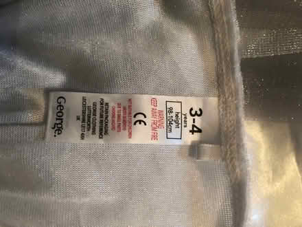 Photo of free Fancy dress costume age 3-4 (Latchford WA4) #3