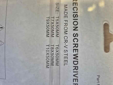 Photo of free Duratool Precision Torx drivers (Harley Shute TN38) #2