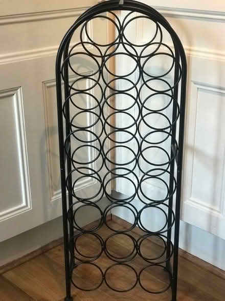 Photo of free Black metal wine rack (Keighley BD20) #1
