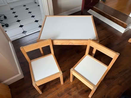 Photo of free Ikea children's table and two chairs (Kingsway) #1