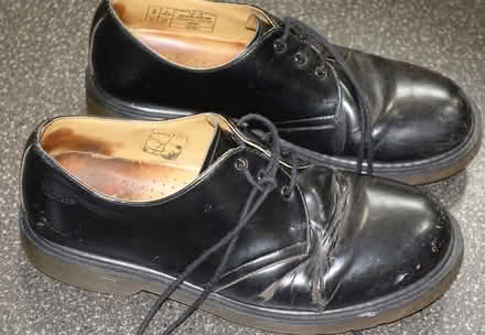Photo of free Dr Martens black 3-eyelet shoes, size EUR 42/ UK 8 (Kingsway) #2