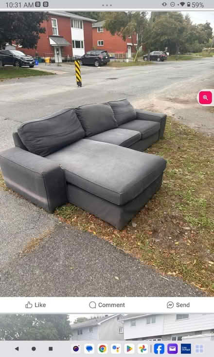 Photo of free Curb Alert Couch at 1113 Clyde Ave (Near Baseline Rd. & Clyde Ave.) #1