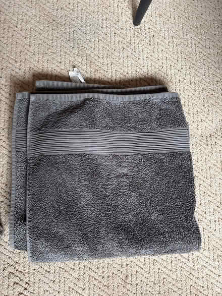 Photo of free 2x grey medium towels (Shotesham) #1