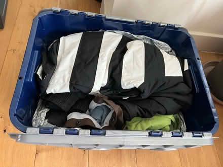 Photo of free 2 boxes of ski clothes (Lambeth North SE1) #1