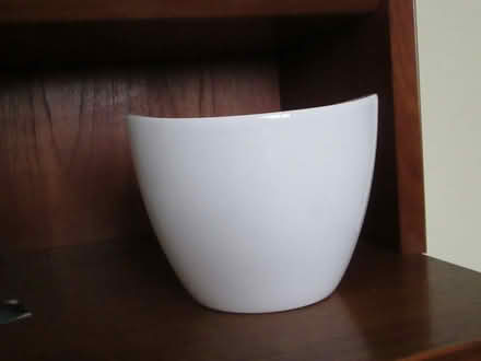 Photo of free Plant pot, white china (Enfield EN2) #1