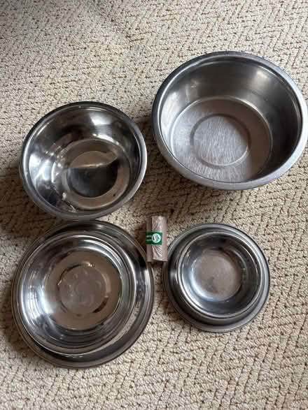 Photo of free Metal dog bowls (Shotesham) #1