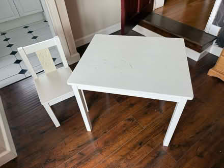 Photo of free Ikea children's table and chair (Kingsway) #1