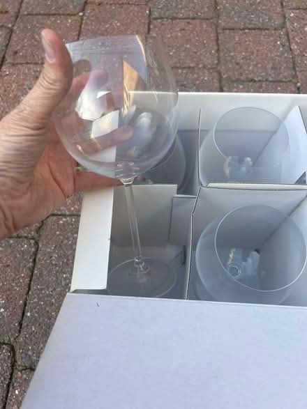Photo of free 6 wine goblets, unused - John Lewis (Riccall, YO19) #3