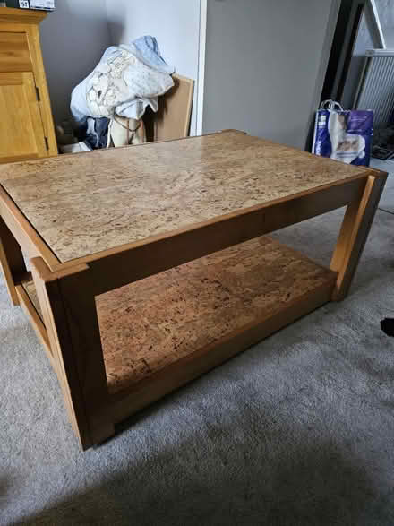 Photo of free Wooden and corkscrew coffee table (GU21) #1