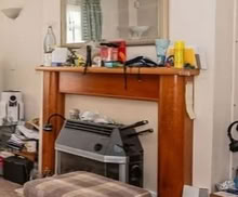 Photo of free Wooden fireplace frame (Eh12) #1