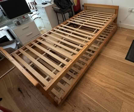 Photo of free Two Full-Size Pine Beds (Sawston CB22) #2