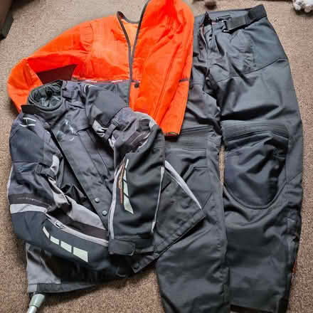 Photo of free XL bikers Jacket, inner linner and trousers (Clive Vale TN35) #1