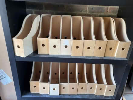 Photo of free Wooden magazine holders x 18 (Coombe KT2) #1