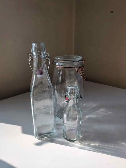 Photo of free 3 Kilner & similar bottles (Coombe Bissett SP5) #1