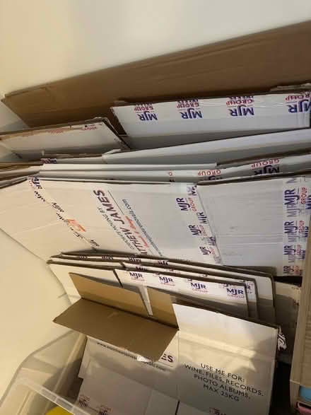 Photo of free 2 piles of good quality packing boxes for a house move (IP10) #1