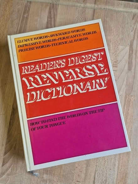 Photo of free Readers Digest Reverse Dictionary (Harley Shute TN38) #1