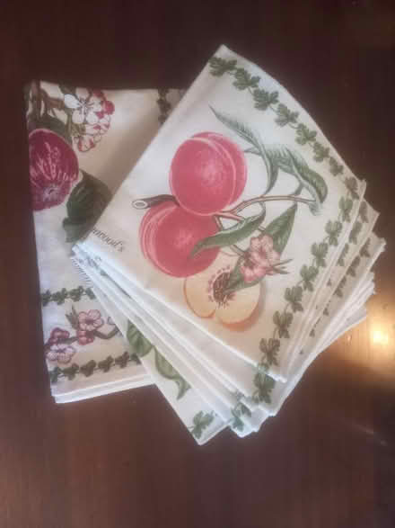 Photo of free 6 Portmerrion napkins and 1 tea towel (Mylor Bridge TR11) #1