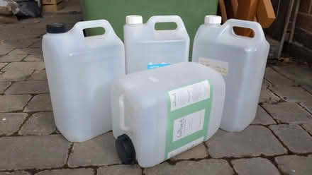 Photo of free 4 x 5 litre empty plastic bottles (Duffield DE56) #1