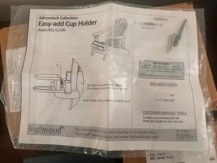Photo of free 4 Cup Holders for Adirondack Chair (Tanley Rd & New Hampshire Ave) #3