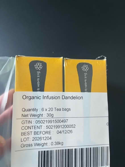 Photo of free 2 boxes of dandelion tea. In date (Littlemore OX4) #3