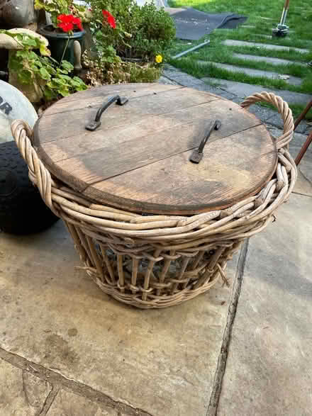 Photo of free Larger wicker basket (Pollards Hill SW16) #2