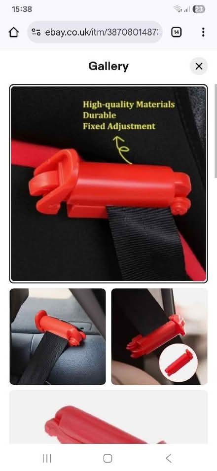 Photo of Red seat belt clip (Penrith CA11) #1