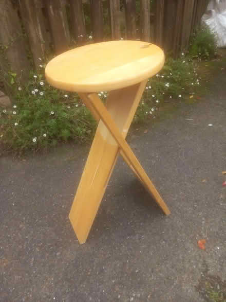 Photo of free Wooden fold up stool (Mylor Bridge TR11) #1