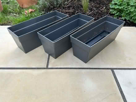 Photo of free 3 x Elho Grey Planters (Lodge Moor S10) #1