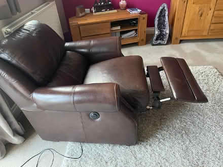 Photo of free Leather electric recliner chair (Chellaston DE73) #4