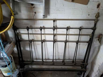 Photo of free Antique French iron bed frame (Heysham LA3) #1