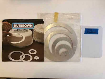 Photo of free Cake Decorating Design Marking Rings and Side Scraper (Cheadle Hulme SK8) #1