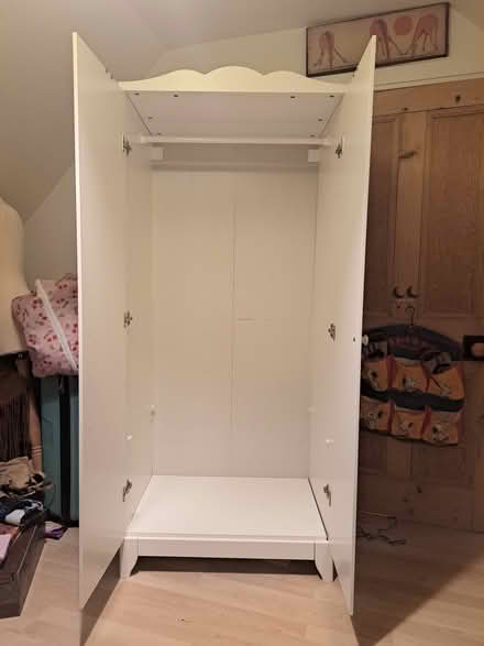 Photo of free White MDF wardrobe (Hatton AB42) #1