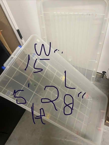 Photo of free Storage bin - plastic (San Antonio x El Camino) #1