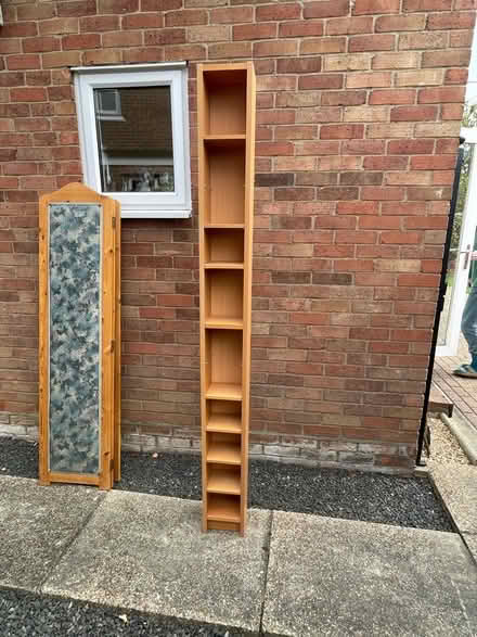 Photo of free Tall thin shelving unit (Lexden CO3) #1