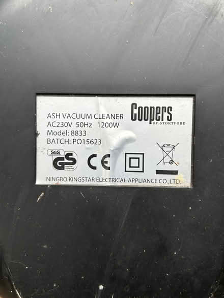 Photo of free Ash Vacuum Cleaner (Butler's Cross HP17) #2