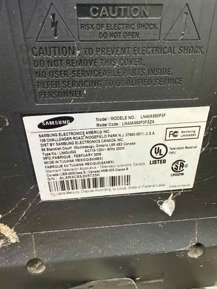 Photo of free Samsung 40-inch TV w Remote (Johnson’s Ferry & Oak road) #4