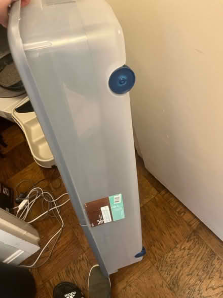 Photo of free 67 qt storage container w/ wheels (Woodley Park) #1