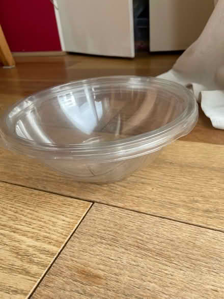 Photo of free 3 x disposable plastic salad/dessert/crisp bowls (Wallands Park BN7) #1