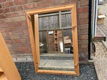 Photo of free Large mirror wooden frame (Lexden CO3) #2